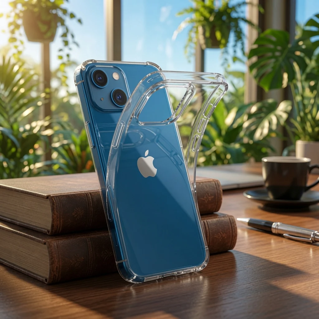 Këllëf transparent silikoni për iPhone 15